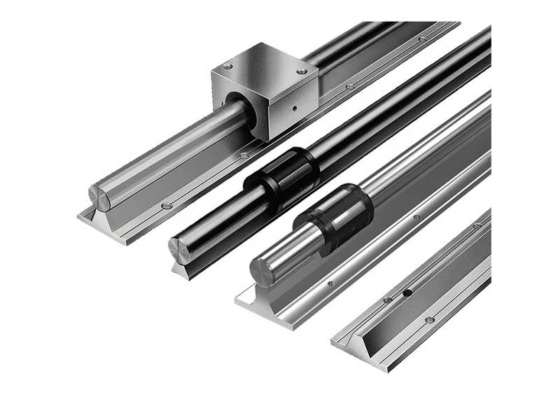 Steel shafts with shaft support rails